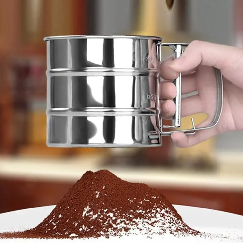 Stainless Steel Handheld Sifter for Baking Tools