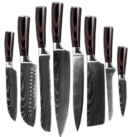 Knife Set with Kitchen Accessories