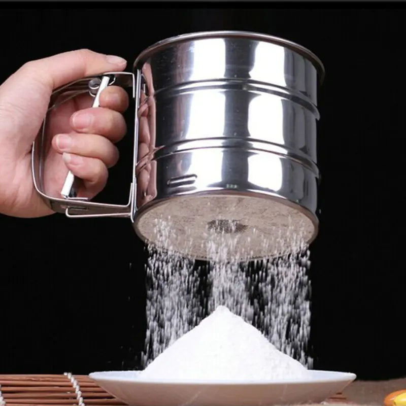 Stainless Steel Handheld Sifter for Baking Tools