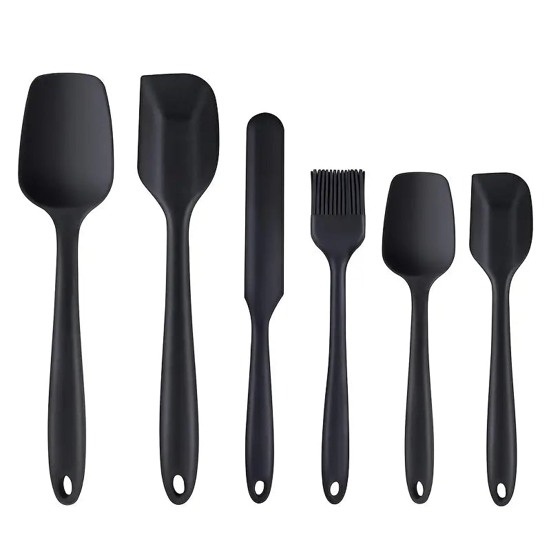 6pcs BPA-Free Silicone Kitchen Spatula Set