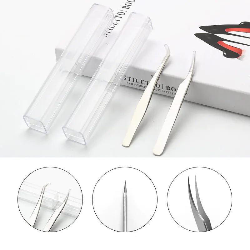 Precision Eyelash Extension Tweezers and Tools
