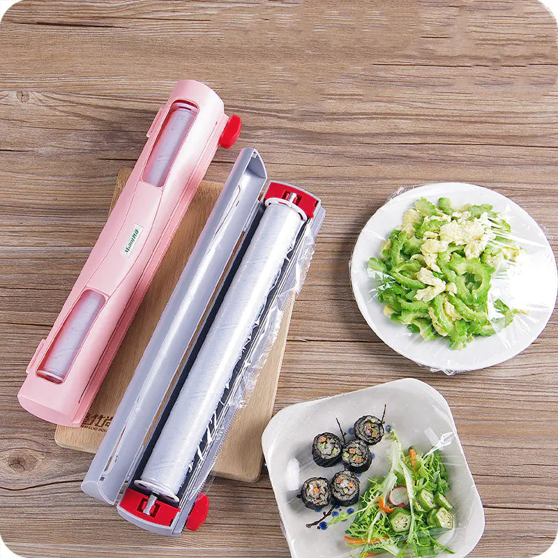 Creative Kitchen Cling Film Cutter and Storage Box