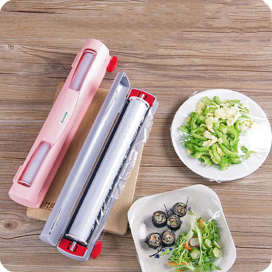 Creative Kitchen Cling Film Cutter and Storage Box