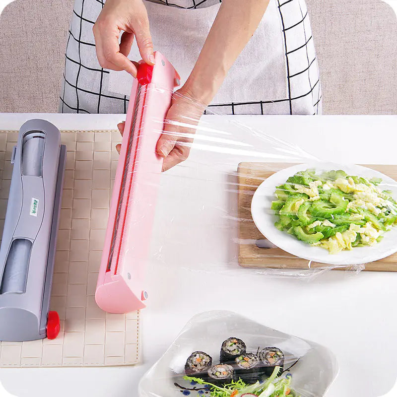 Creative Kitchen Cling Film Cutter and Storage Box