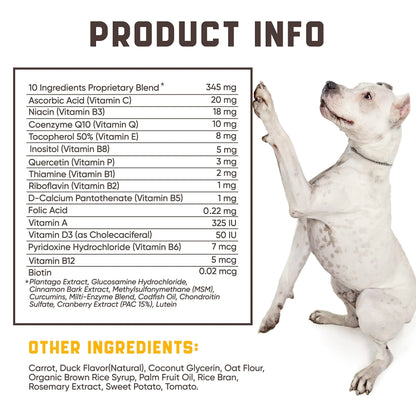 15 in 1 Dog Multivitamin Supplements   Immunity Digestion Joint and Heart Health