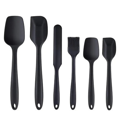 6pcs BPA-Free Silicone Kitchen Spatula Set