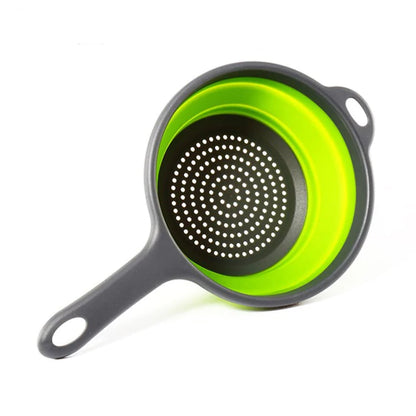Collapsible Silicone Colander with Handles - Kitchen Gadget