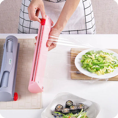 Creative Kitchen Cling Film Cutter and Storage Box